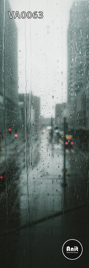 عکس منظره بارانی رادیاتور شیشه ای